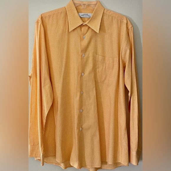 ST. BERNARD Men’s Size 16.5 button down long sleeve casual shirt. - Picture 1 of 3